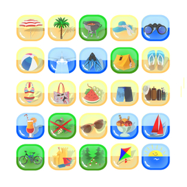 Летние иконки