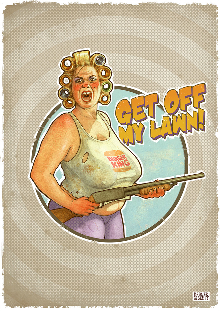 Прочь с моего газона!