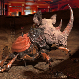 Жук носорог. Незаконное проникновение.