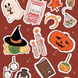 Стикерпак «Набор осенней ведьмы»