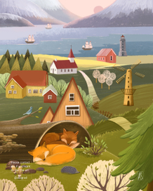 На рассвете