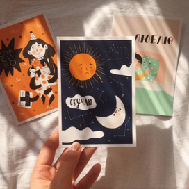 Открытки для издательства МИФ