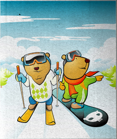 Меды на лыжном курорте