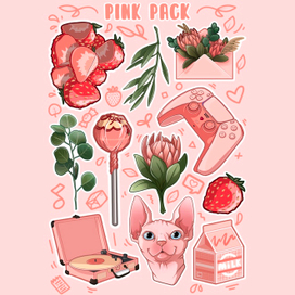 Стикерсет PinkPack