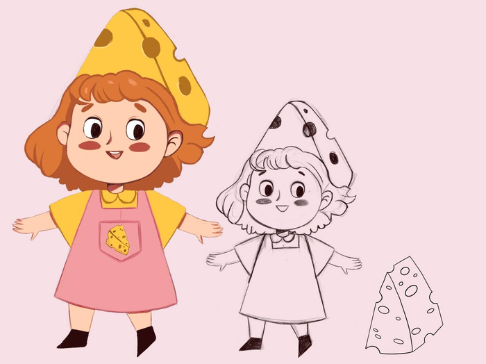 Персонаж для упаковки печенья 