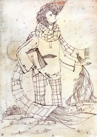 Я? Шарф на шее у поэта