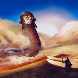 Иллюстрация по мотивам романа Дюна