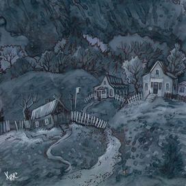 Деревенька в сумерках