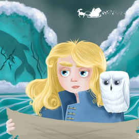 "Загадки озера Байкал". Иллюстрация к пазлам.