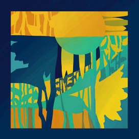 Эскиз к платку Подсолнухи