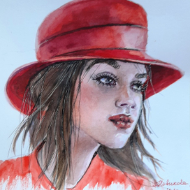 Радуга шляпок. Красный