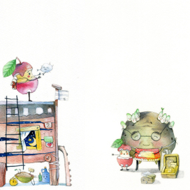 Яблочный огрызок