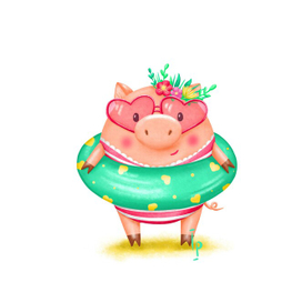 Хрюша готова к лету