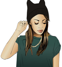 портрет по фото, мулатка