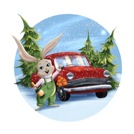 Праздничный заяц