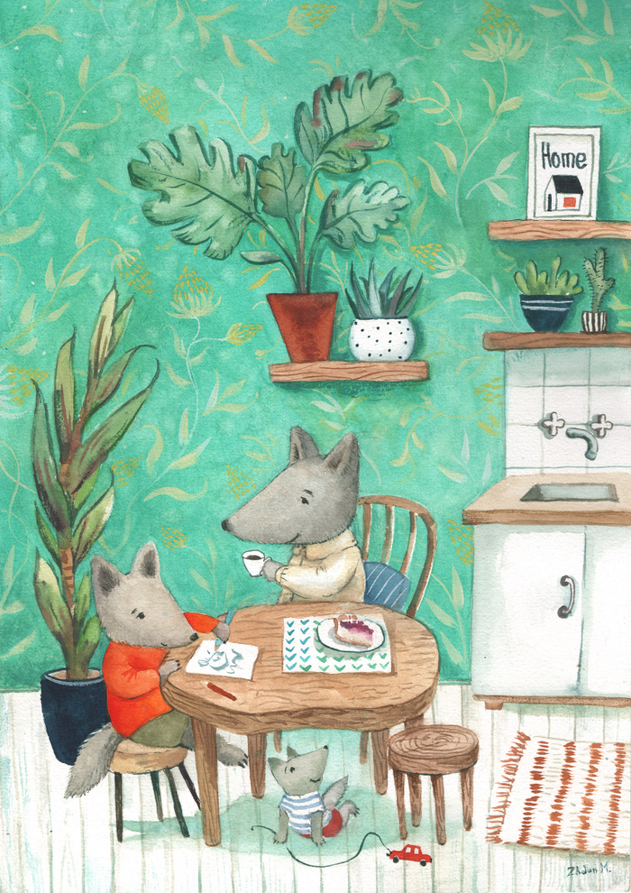 Добрые волки на кухне