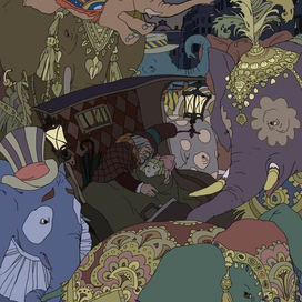 Иллюстрация к книге Ю.Олеши "Три толстяка"