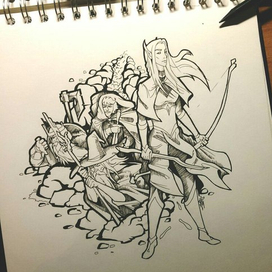 из альбома с тату скетчами