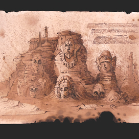 Каменные лица Kur (Долина Маринер)