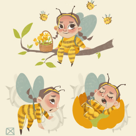 Девочка пчелка