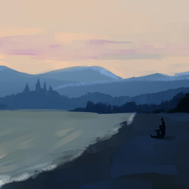 Море. Вечер