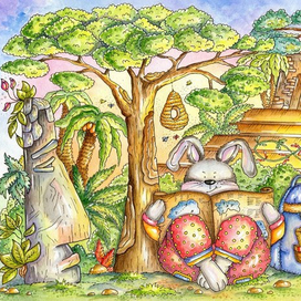 Среди джунглей.