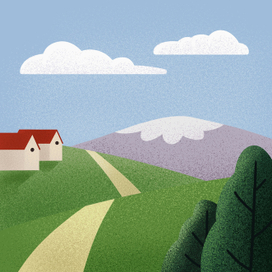 Домик у горы