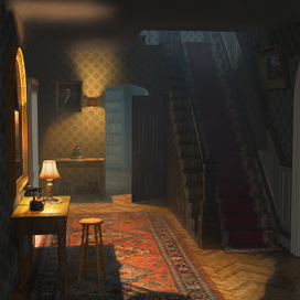 Интерьер, ночь