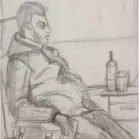 Спящий мужчина 