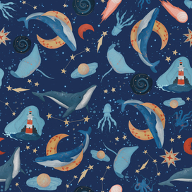 Паттерн для ткани, магазин “La-lama”