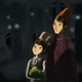 За изгородью