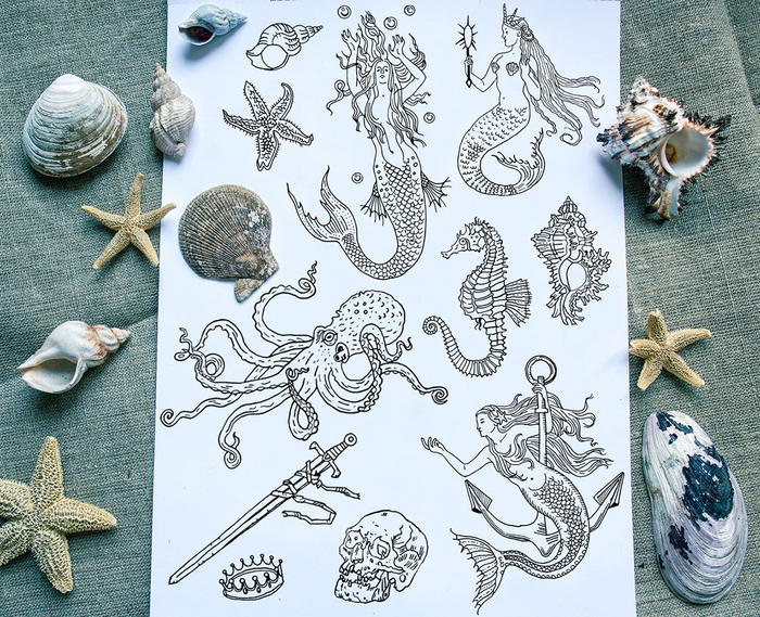 Винтажные русалки.