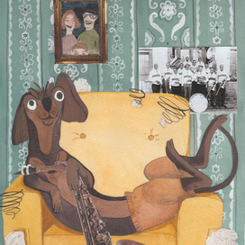 Моя собака любит джаз. для издательства Лабиринт