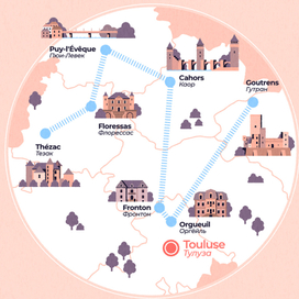 Инфографика "Винный юг Франции"