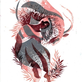 Розовая антилопа