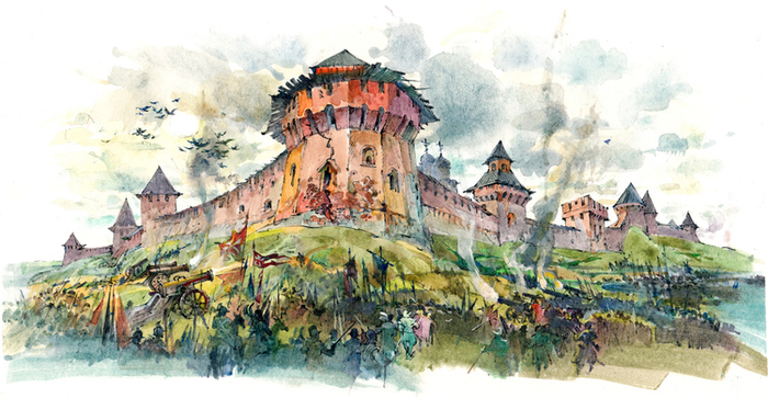 Илл. к книге О.Тихомирова "На страже Руси"