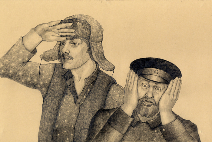 С. Маршак "Багаж". Рабочие ищут пропавшую собачонку.