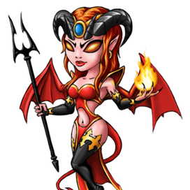 Demoness Cartoon Character