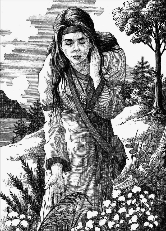 Хэдда собирает травы