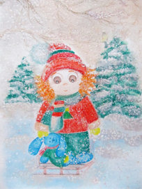 Домой, на саночках...