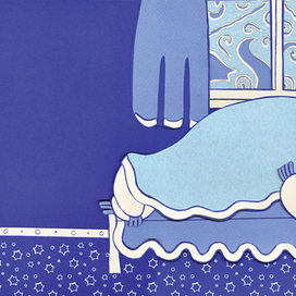 Иллюстрация к сборнику детских зимних песенок - "Раз морозною зимой"