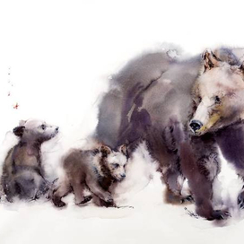 Медведи с бабочками