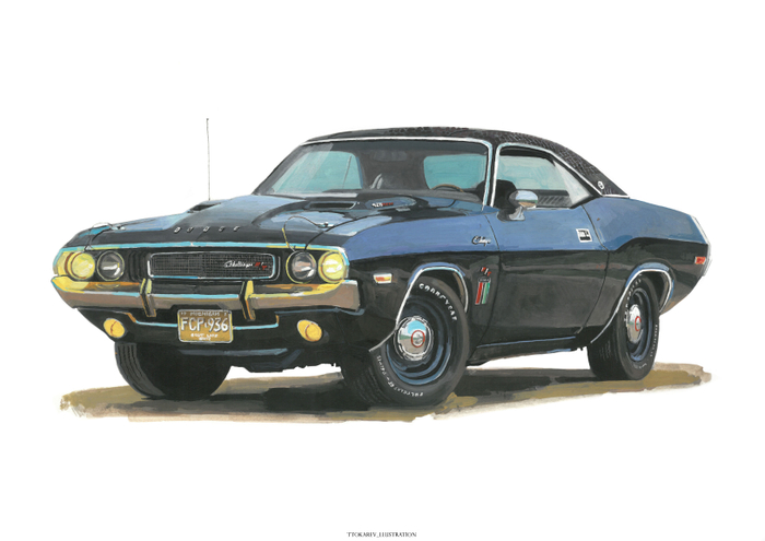 Черный призрак (1970 Dodge Challenger R/T "Black ghost")