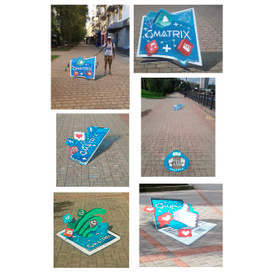 анаморфные рисунки (3D)