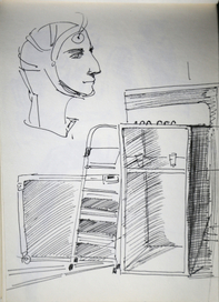 Наброски в павильоне выставки PROCOSMOS В СПб 2016