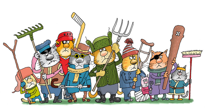 Андрей Усачёв. "Котобой", или Приключения котов на море и на суше. Издательство "Росмэн"