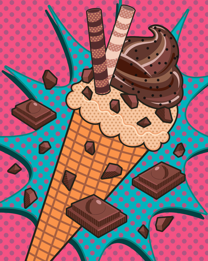 Мороженое (Pop Art)