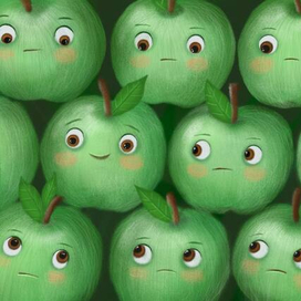 Грустные яблочки