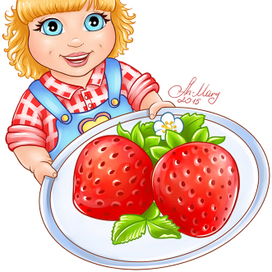 Мой персонаж "Маленькая фермерша" с клубничкой для детской игры