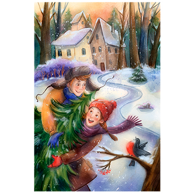 Новогодняя открытка